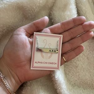 Alpha Chi Omega necklace & key ring